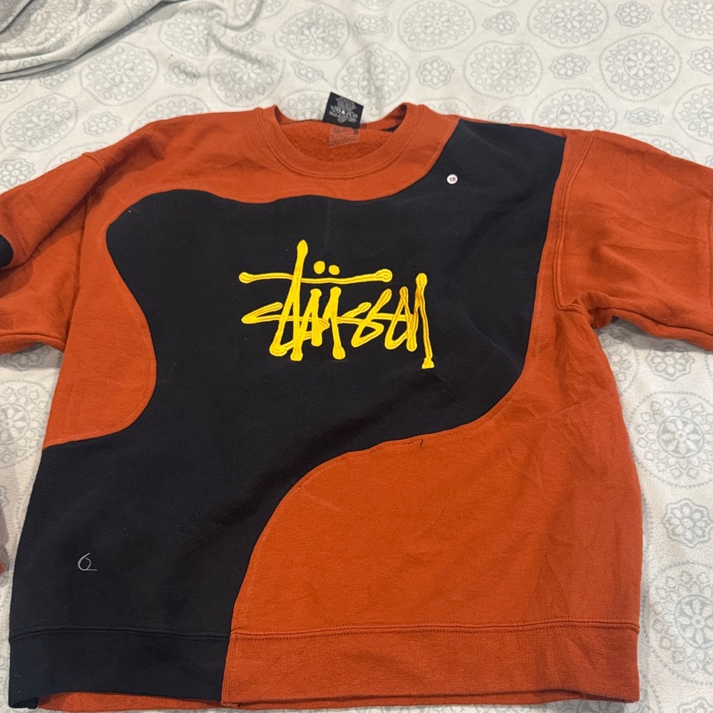Stussy orange long sleeve